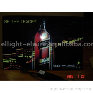 EL Flashing advertisement . EL sheet poster. EL light products,EL Car Sticker,EL light,EL backlight,EL poster,EL panel,EL Sheet
